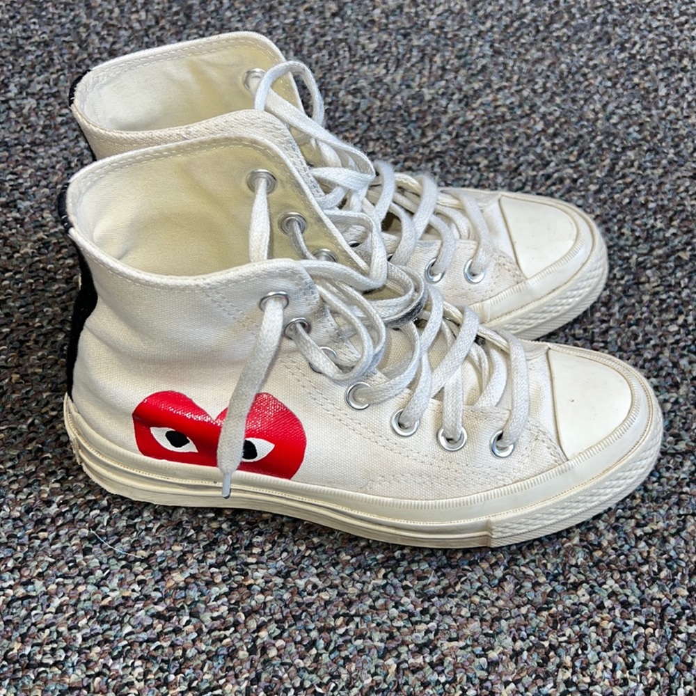 Comme des Garçons White Converse